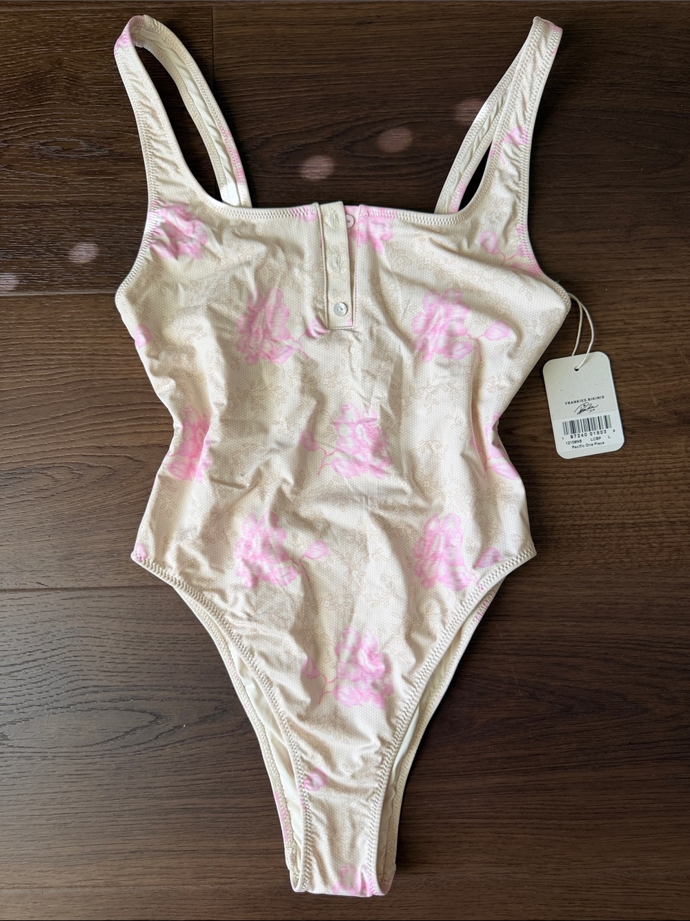 Frankies Bikinis One-Piece Swimsuit - Pink Floral